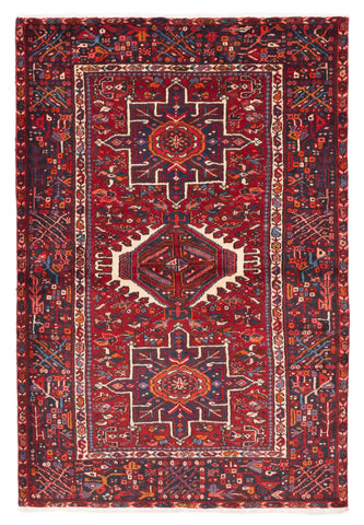 27378- Garadjeh Hand-Knotted/Handmade Persian Rug/Carpet Traditional/Authentic/Size: 6'9" x 4'7"/206cm x 140cm