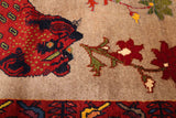 27367-Ghashgai Hand-Knotted/Handmade Persian Rug/Tribal/ Nomadic/Authentic/ Size:8'0" x 4'10"/244cm x 147cm