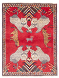 27381-Ghashgai Hand-Knotted/Handmade Persian Rug/Tribal/ Nomadic/Authentic/ Size: 6'0" x 4'7"/183cm x 140cm
