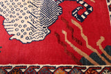 27381-Ghashgai Hand-Knotted/Handmade Persian Rug/Tribal/ Nomadic/Authentic/ Size: 6'0" x 4'7"/183cm x 140cm