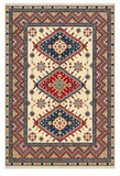27921-Royal Kazak Hand-Knotted/Handmade Afghan Rug/Carpet Tribal/Nomadic Authentic/ Size: 10'1" x 6'5" / 307cm x 196cm/307m x 196cm