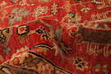 27845- Royal Heriz Hand-Knotted/Handmade Indian Rug/Carpet Traditional/Authentic/Size:  9'11" x 8'1"/302cmx 246cm