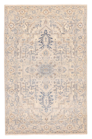 27872- Royal Heriz Hand-Knotted/Handmade Indian Rug/Carpet Traditional/Authentic/Size: 8'0" x 5'2"/244cmx 157cm