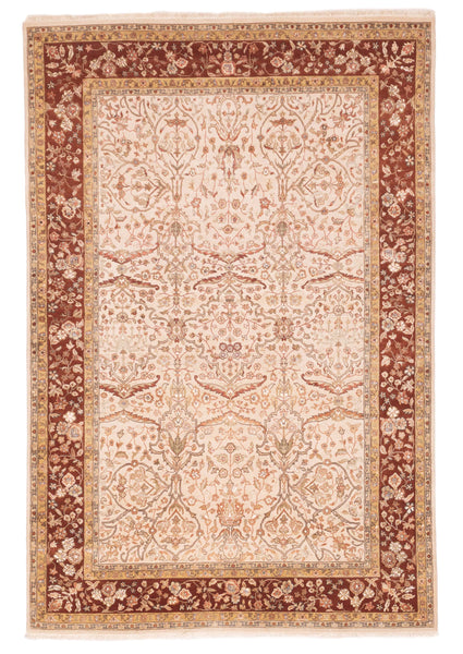 27385- Royal Heriz Hand-Knotted/Handmade Indian Rug/Carpet Traditional/Authentic/Size: 8'0" x 5'6"/244cm x 168cm