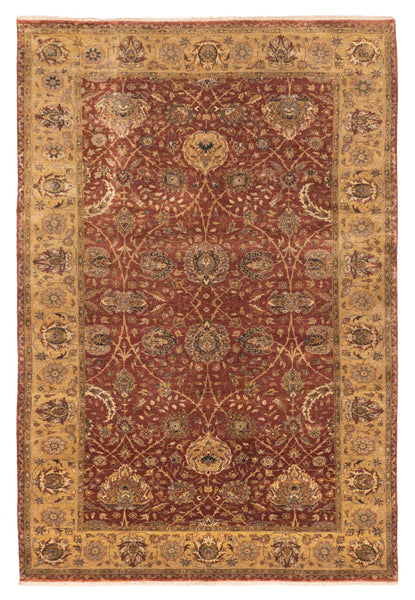 27384- Royal Heriz Hand-Knotted/Handmade Indian Rug/Carpet Traditional/Authentic/Size:9'2" x 6'2"/279cm x 249cm