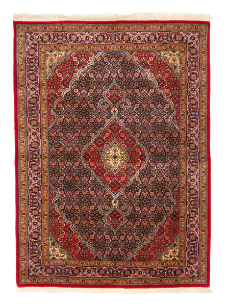 27397- Tabriz Persian Hand-knotted Carpet Authentic/Traditional Carpet/Rug/Size: 4'8" x 3'5"/142cm x 104cm