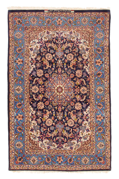 27399- Isfahan Persian Hand-Knotted Authentic/Traditional Carpet/Rug/ Size: 5'6" x 3'7"/168cmx 109cm