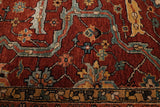 27390- Royal Heriz Hand-Knotted/Handmade Indian Rug/Carpet Traditional/Authentic/Size 11'10" x 9'1"/361cmx 277cm