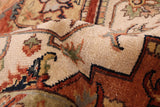 27842- Royal Heriz Hand-Knotted/Handmade Indian Rug/Carpet Traditional/Authentic/Size: 9'10" x 7'11"/300cmx 241cm