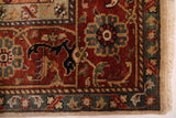 27842- Royal Heriz Hand-Knotted/Handmade Indian Rug/Carpet Traditional/Authentic/Size: 9'10" x 7'11"/300cmx 241cm