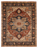 27838- Royal Heriz Hand-Knotted/Handmade Indian Rug/Carpet Traditional/Authentic/Size: 9'11" x 7'9"/302cmx 236cm