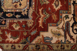 27838- Royal Heriz Hand-Knotted/Handmade Indian Rug/Carpet Traditional/Authentic/Size: 9'11" x 7'9"/302cmx 236cm