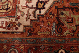 27863- Royal Heriz Hand-Knotted/Handmade Indian Rug/Carpet Traditional/Authentic/Size: 8'8" x 5'6"/264cmx 168cm