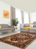27859- Royal Heriz Hand-Knotted/Handmade Indian Rug/Carpet Traditional/Authentic/Size:  8'9" x 5'10"/267cmx 178cm