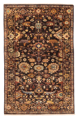 27886- Royal Heriz Hand-Knotted/Handmade Indian Rug/Carpet Traditional/Authentic/Size: 6'1" x 4'0"/185cmx 122cm