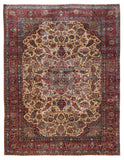 27955-Kashan Hand-Knotted/Handmade Persian Rug/Carpet Traditional/Authentic/Size: 10'9" x 8'6" /328cm x 259cm