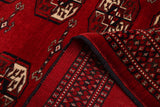 27954-Turkmen Hand-Knotted/Handmade Persian Rug/Carpet Traditional/Authentic/ Size: 4'7" x 3'5"/140cm x 104cm