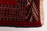 27954-Turkmen Hand-Knotted/Handmade Persian Rug/Carpet Traditional/Authentic/ Size: 4'7" x 3'5"/140cm x 104cm