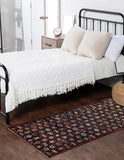 27957-Hamadan Hand-Knotted/Handmade Persian Rug/Carpet Tribal/Nomadic Authentic/ Size: 11'3" x 4'6"/343cm x 137cm