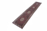 27946-Bidjar Hand-Knotted/Handmade Persian Rug/Carpet Traditional/ Authentic/ Size: 13'3"x 2'5"/404cm x 74cm