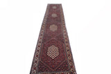 27946-Bidjar Hand-Knotted/Handmade Persian Rug/Carpet Traditional/ Authentic/ Size: 13'3"x 2'5"/404cm x 74cm