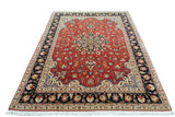 27947- Tabriz Persian Hand-knotted Carpet Authentic/Traditional Carpet/Rug/Size: 7'0" x 5'1"/213cm x 155cm