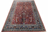 27945-Ghom Hand-knotted/Handmade Persian Rug/Carpet Traditional Authentic/ Size: 7'2" x 4'5"/219cm x 135cm