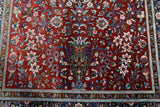 27945-Ghom Hand-knotted/Handmade Persian Rug/Carpet Traditional Authentic/ Size: 7'2" x 4'5"/219cm x 135cm