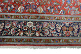 27945-Ghom Hand-knotted/Handmade Persian Rug/Carpet Traditional Authentic/ Size: 7'2" x 4'5"/219cm x 135cm