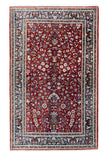 27945-Ghom Hand-knotted/Handmade Persian Rug/Carpet Traditional Authentic/ Size: 7'2" x 4'5"/219cm x 135cm
