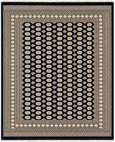27633-Bokhara Hand-Knotted/Handmade Pakistani Rug/Carpet Tribal/Nomadic Authentic/ Size: 10'3" x 8'2"/312cm ×249cm