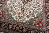 27948- Tabriz Persian Hand-knotted Carpet Authentic/Traditional Carpet/Rug/Size: 7'0" x 4'9"/213cm x 145cm