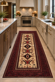 24356-Balutch Hand-Knotted/Handmade Persian Rug/Carpet Tribal/Nomadic Authentic/ Size: 6'5" x 3'9" / 196cm x 114cm