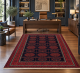24354-Balutch Hand-Knotted/Handmade Persian Rug/Carpet Tribal/Nomadic Authentic/ Size: 6'2" x 4'2" / 188cm x 127cm