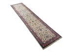 27408-Sarough Hand-Knotted/Handmade Persian Rug/Carpet Traditional Authentic/ Size: 12'5"x 2'8"/378cm x 81cm