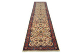 27408-Sarough Hand-Knotted/Handmade Persian Rug/Carpet Traditional Authentic/ Size: 12'5"x 2'8"/378cm x 81cm