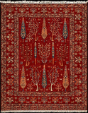 22373-Chobi Ziegler Hand-Knotted/Handmade Afghan Rug/Carpet Tribal/Nomadic Authentic/ Size: 11’11” x 9’3”/ 363cm x 282cm