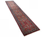 27409-Sarough Hand-Knotted/Handmade Persian Rug/Carpet Traditional Authentic/ Size: 14'3"x 2'8"/434cm x 81cm