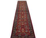 27409-Sarough Hand-Knotted/Handmade Persian Rug/Carpet Traditional Authentic/ Size: 14'3"x 2'8"/434cm x 81cm