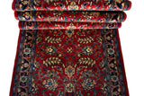 27409-Sarough Hand-Knotted/Handmade Persian Rug/Carpet Traditional Authentic/ Size: 14'3"x 2'8"/434cm x 81cm