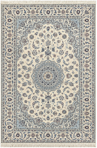 20566-Nain Habibian Hand-Knotted/Handmade  Persian Rug/Carpet Traditional Authentic/ Size: 8'0" x 5'3"/ 244cm x 160cm