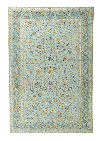 27410-Kashan Hand-Knotted/Handmade Persian Rug/Carpet Traditional/Authentic/Size:  12'7" x 8'6" /384cm x 259cm