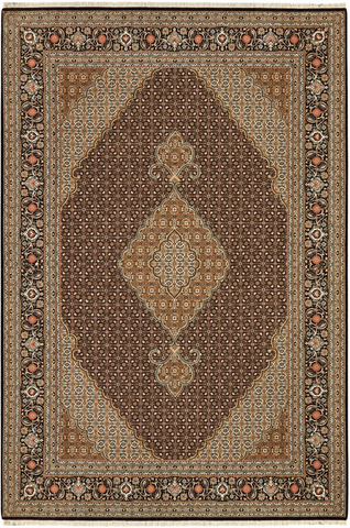 22096 - Tabriz Handmade/Hand-Knotted Persian Rug/Traditional/Carpet Authentic/Size/: 9'8" x 6'5"/ 295cm x 196cm
