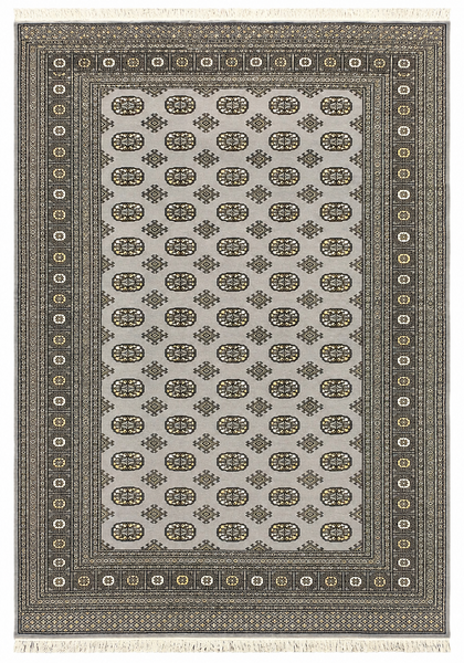 27594-Bokhara Hand-Knotted/Handmade Pakistani Rug/Carpet Tribal/Nomadic Authentic/ Size: 9'7" x 6'2"/292 cm × 188 cm