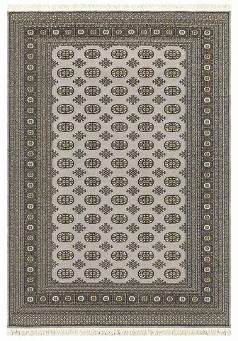 27594-Bokhara Hand-Knotted/Handmade Pakistani Rug/Carpet Tribal/Nomadic Authentic/ Size: 9'7" x 6'2"/292 cm × 188 cm