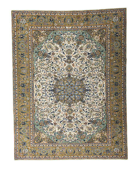 27406- Isfahan Persian Hand-Knotted Authentic/Traditional Carpet/Rug/ Size: 11'9" x 9'2"/358cm x 279cm