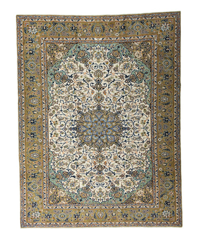 27406- Isfahan Persian Hand-Knotted Authentic/Traditional Carpet/Rug/ Size: 11'9" x 9'2"/358cm x 279cm