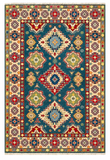 27920-Royal Kazak Hand-Knotted/Handmade Afghan Rug/Carpet Tribal/Nomadic Authentic/ Size: 9'9" x 6'5" / 297cm x 196cm/297m x 196cm