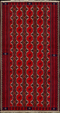 24358-Balutch Hand-Knotted/Handmade Persian Rug/Carpet Tribal/Nomadic Authentic/ Size: 7'10" x 4'2" / 239cm x 127cm