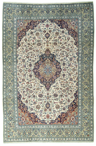 27404-Kashan Hand-Knotted/Handmade Persian Rug/Carpet Traditional/Authentic/Size:  12'3" x 8'1" /373cm x 246cm